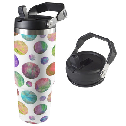 Watercolour Planets - 30oz Tumbler with Top Handle