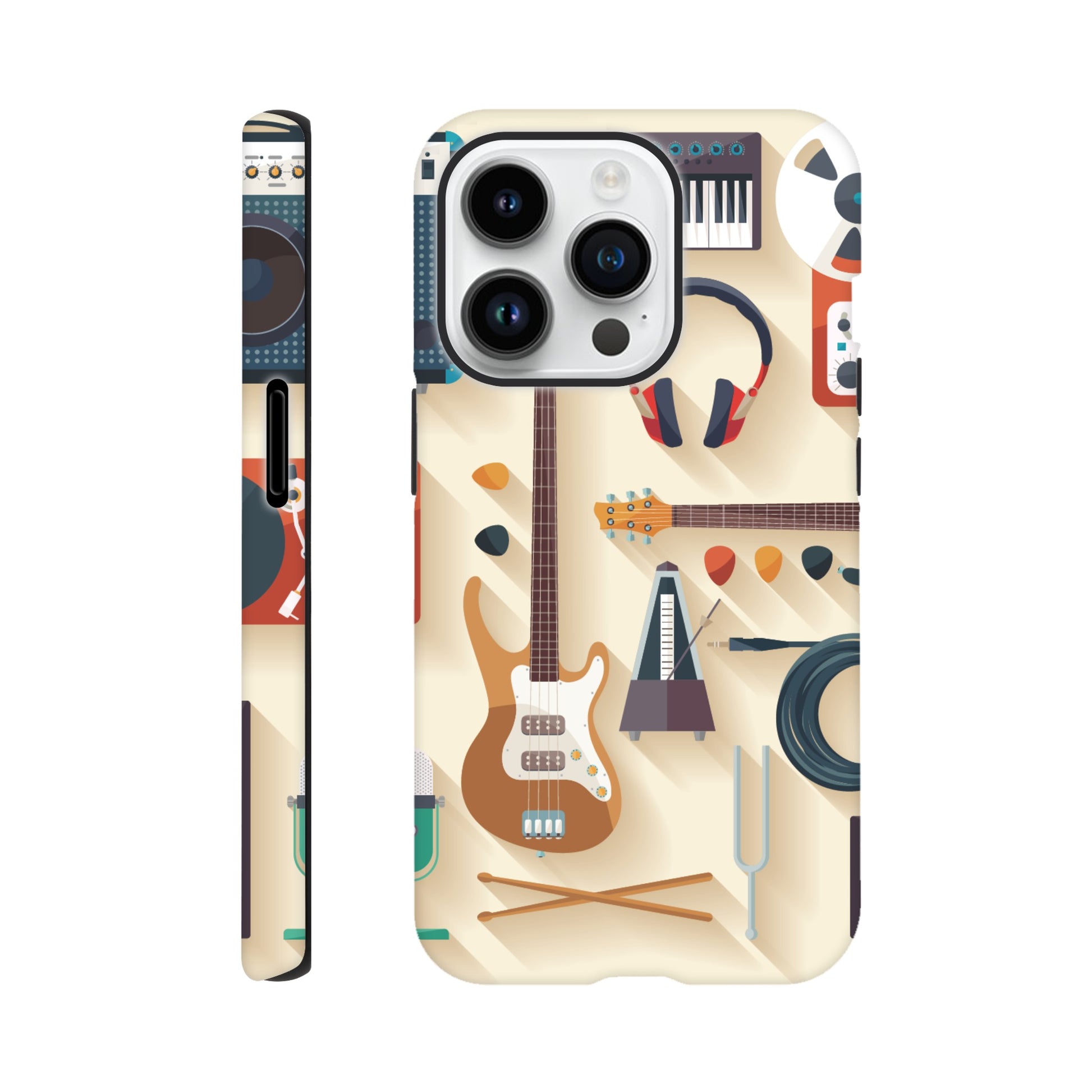 Music Time - Phone Tough case iPhone 14 Pro Phone Case Globally Fulfilled Music