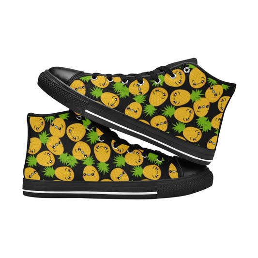 Cool Pineapples - Women's High Top Canvas Shoes