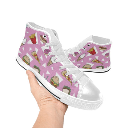 Fast Food - Kids High Top Canvas Shoes Kids High Top Canvas Shoes Food Printed Offshore