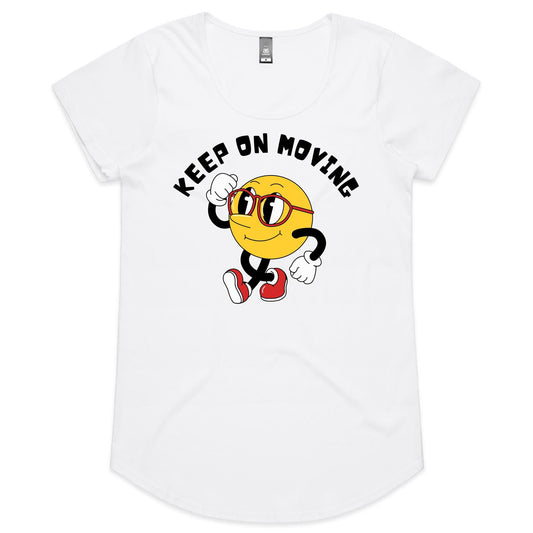 Keep On Moving - Womens Scoop Neck T-Shirt