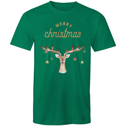 Merry Christmas, Reindeer - Mens T-Shirt