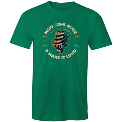 Make Some Noise And Make It Loud - Mens T-Shirt Kelly Green Mens T-shirt Music