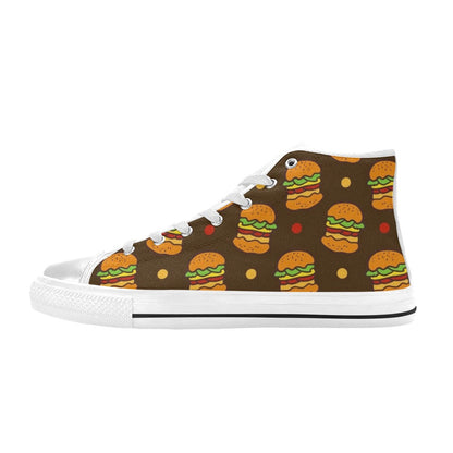 Burgers - Men's High Top Canvas Shoes