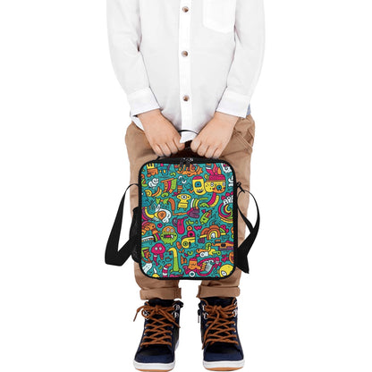 Crazy Characters - Crossbody Lunch Bag for Kids