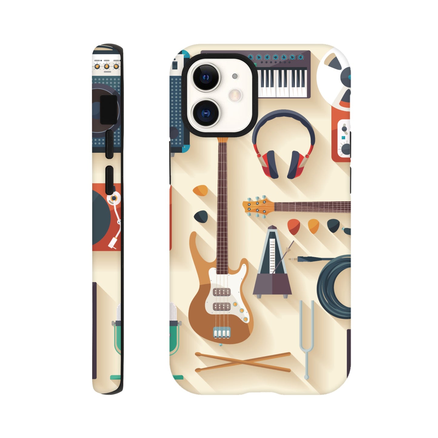 Music Time - Phone Tough case iPhone 12 Mini Phone Case Globally Fulfilled Music