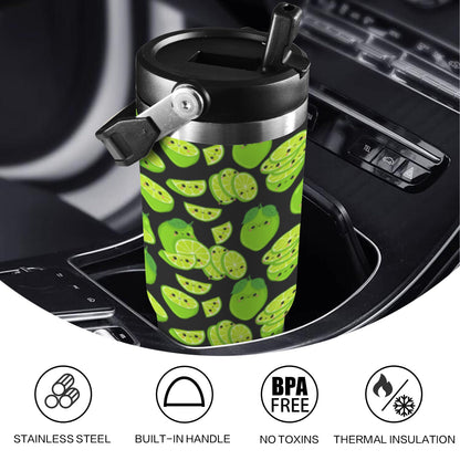 Cute Limes - 30oz Tumbler with Top Handle