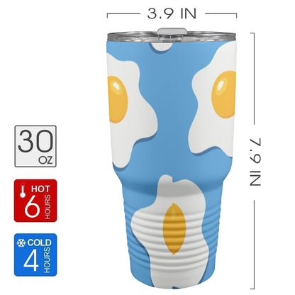 Fried Eggs - 30oz Insulated Stainless Steel Mobile Tumbler