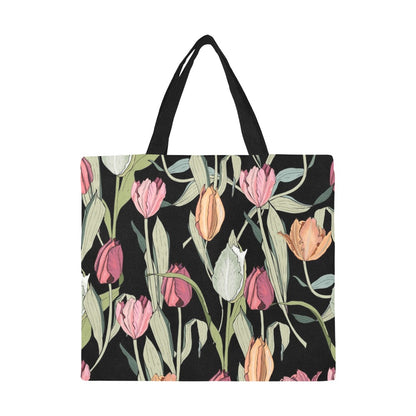 Tulips - Full Print Canvas Tote Bag Full Print Canvas Tote Bag