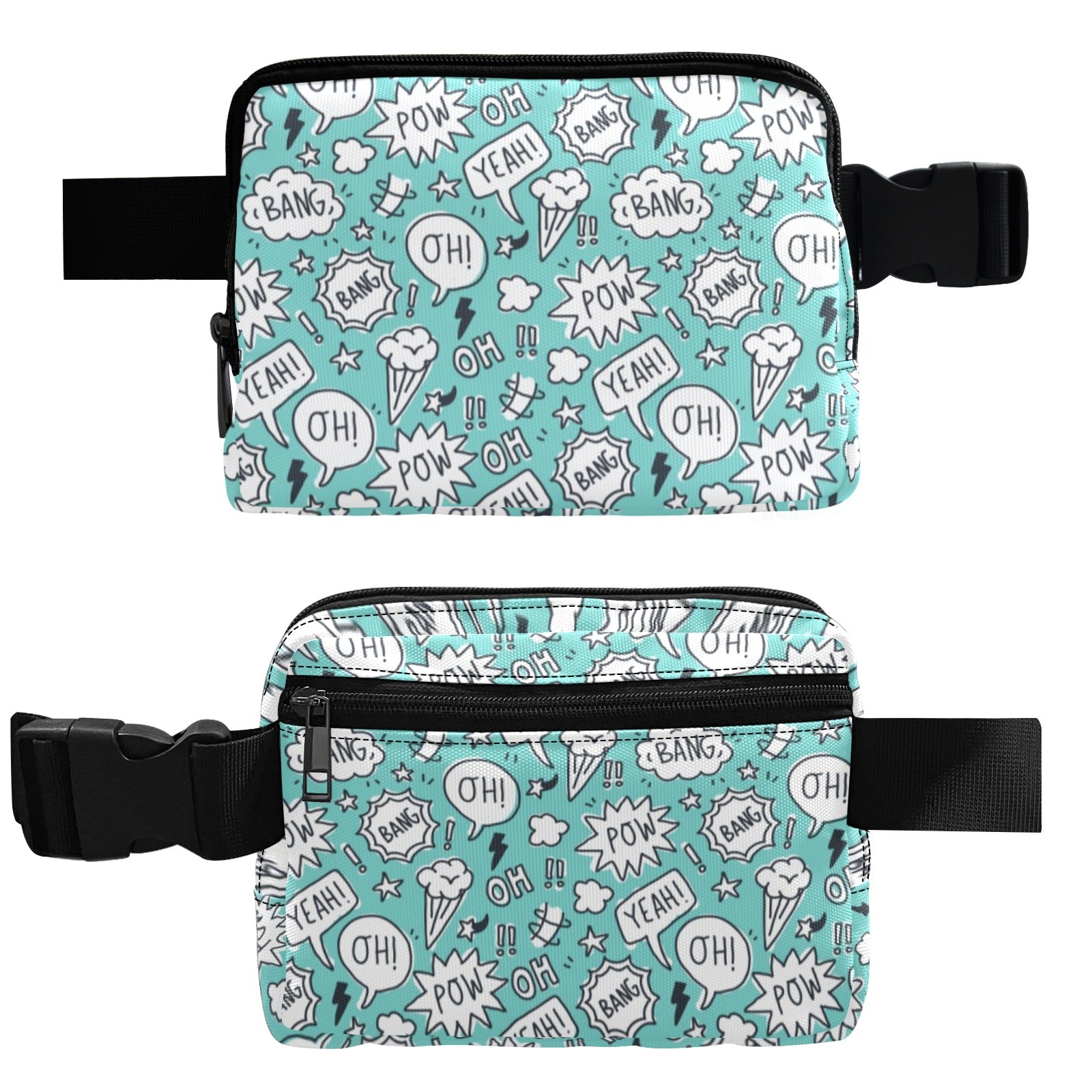 Comic Book Speech Bubbles - Belt Bag Belt Bag comic Printed Offshore