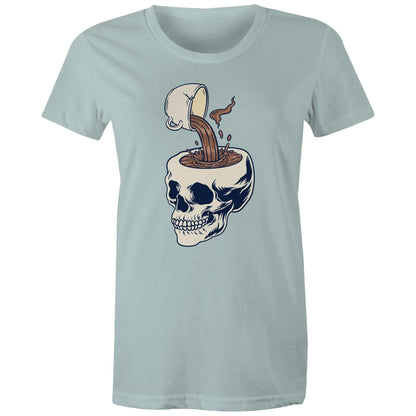 Coffee Skull - Womens T-shirt