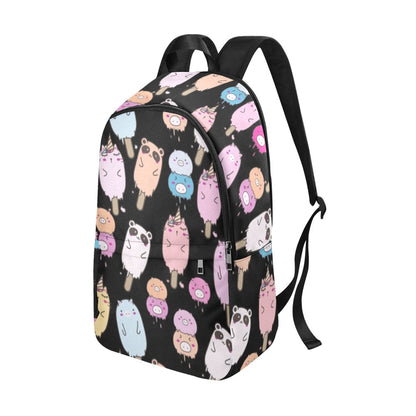 Cute Animal Ice Blocks - Fabric Backpack for Adult Adult Casual Backpack animal Food