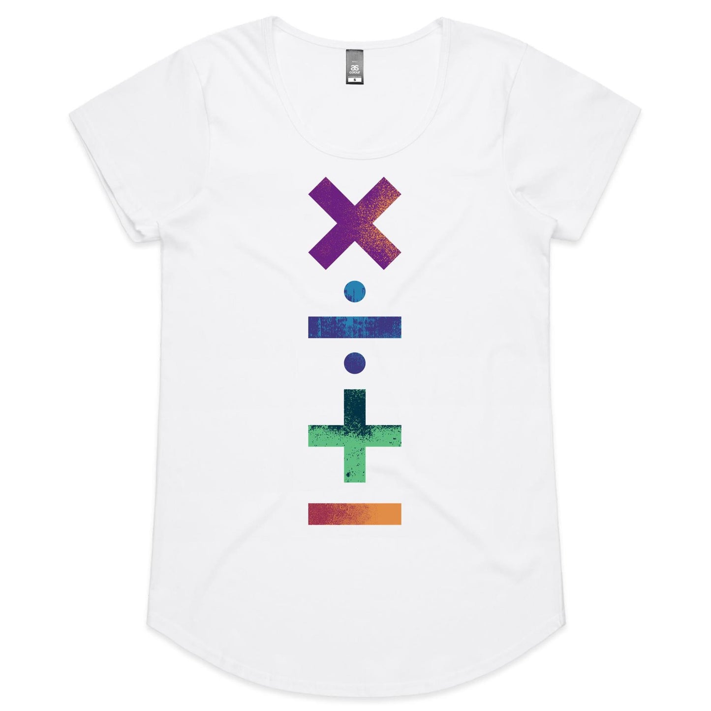 Maths Symbols - Womens Scoop Neck T-Shirt