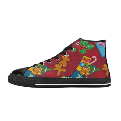 Christmas - Women's High Top Canvas Shoes