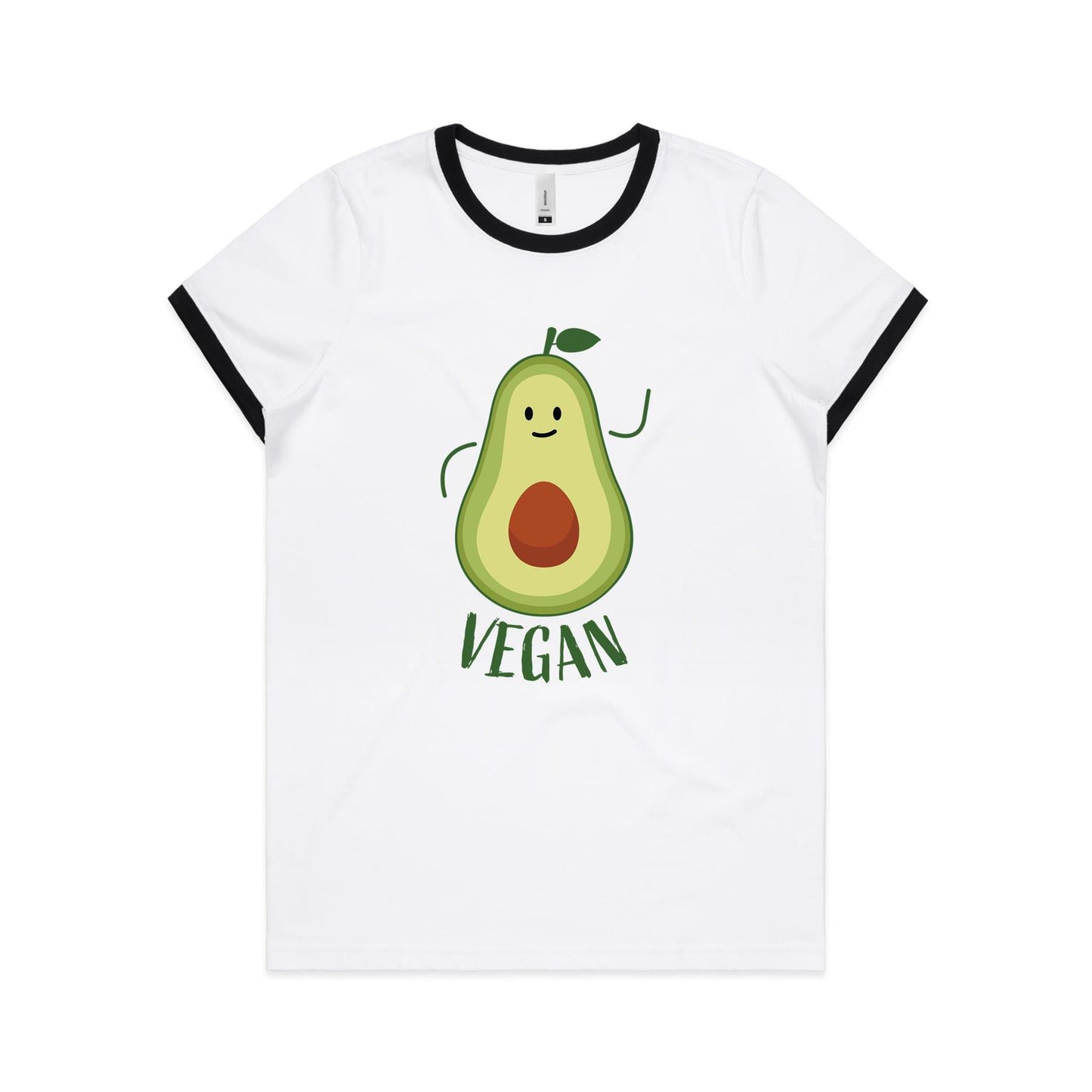 Vegan, Avocado - Women's Ringer Tee