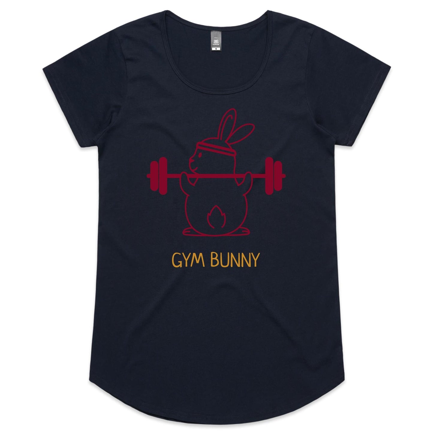 Gym Bunny - Womens Scoop Neck T-Shirt