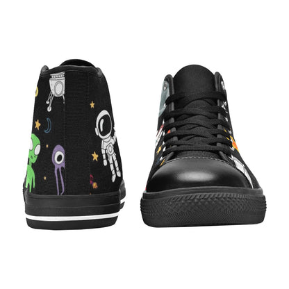 Kids Space - Men's High Top Canvas Shoes