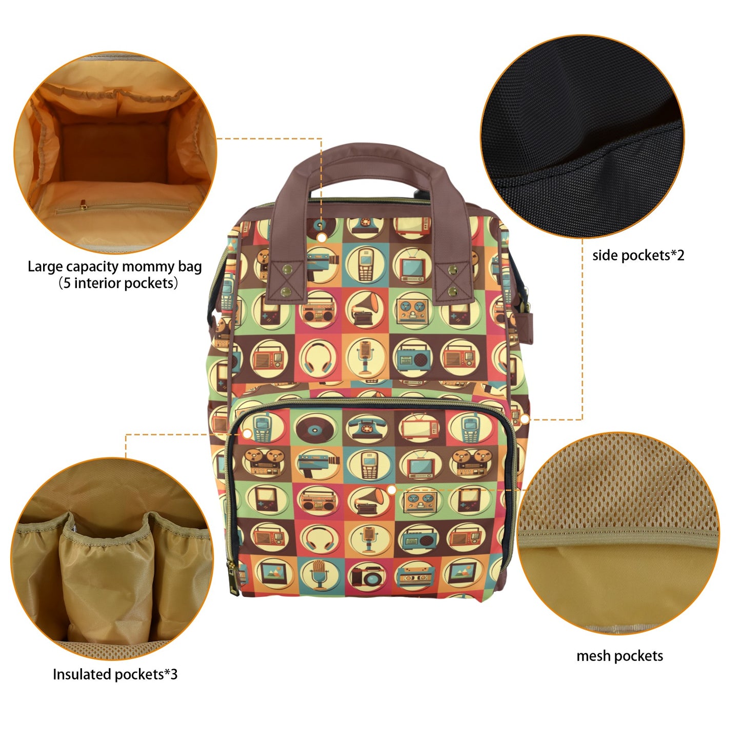 Retro Life - Multifunction Backpack