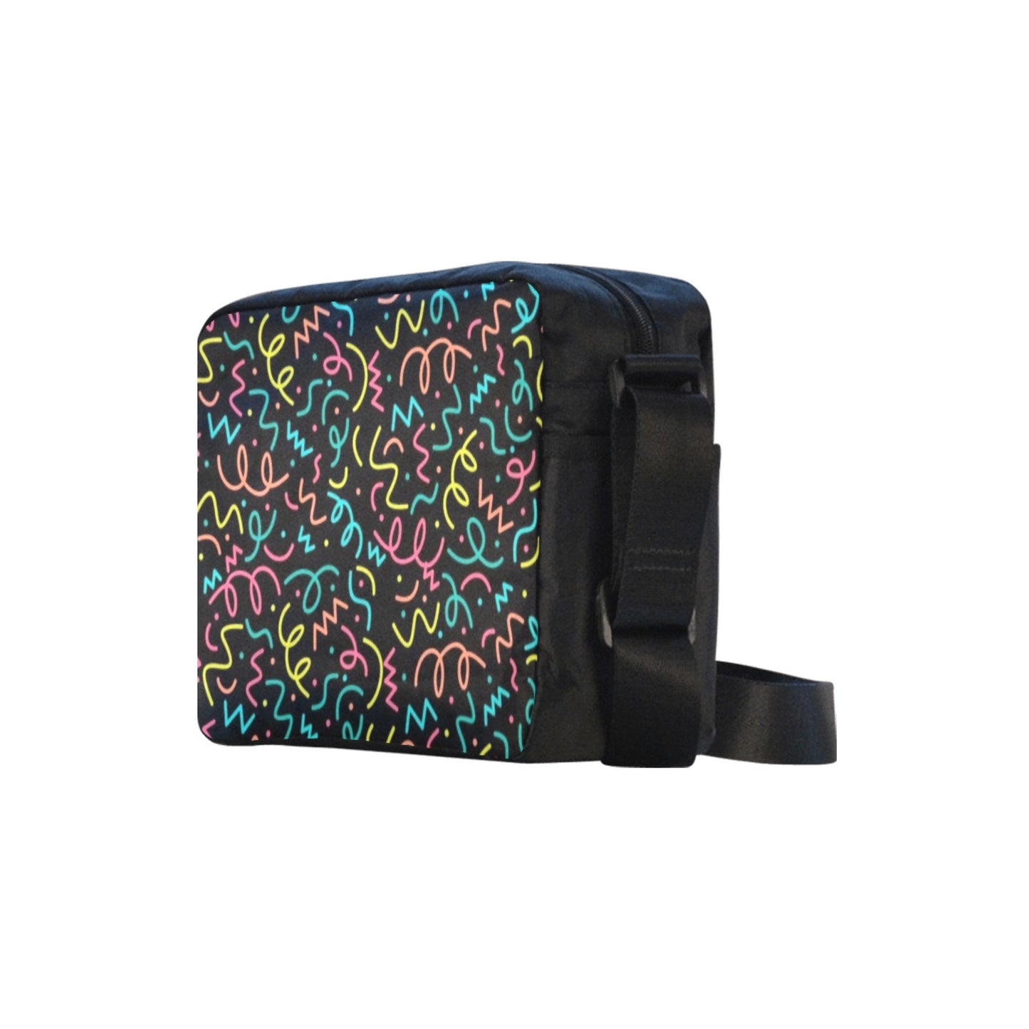 Squiggle Time - Classic Cross-body Nylon Bag