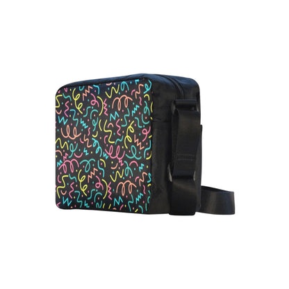 Squiggle Time - Classic Cross-body Nylon Bag