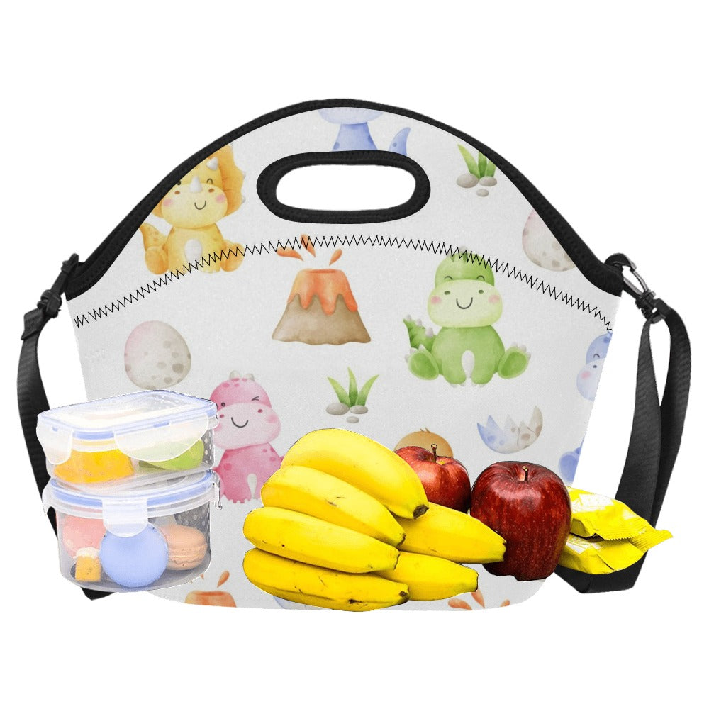 Hatching Dinosaurs - Neoprene Lunch Bag/Large Neoprene Lunch Bag/Large animal Printed Offshore