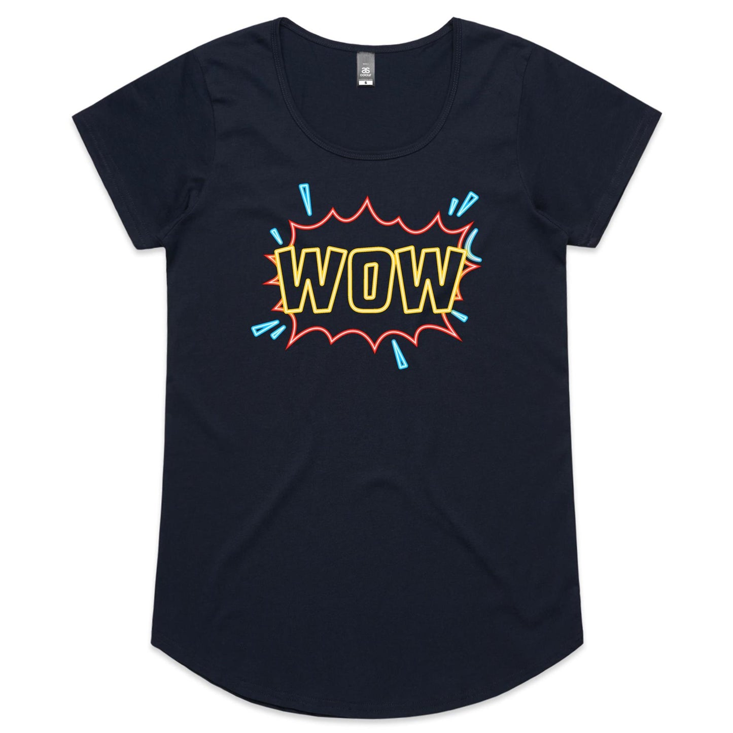 Wow, Comic Book - Womens Scoop Neck T-Shirt