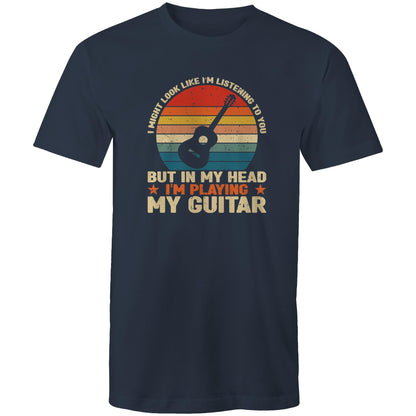 In My Head I'm Playing My Guitar - Mens T-Shirt