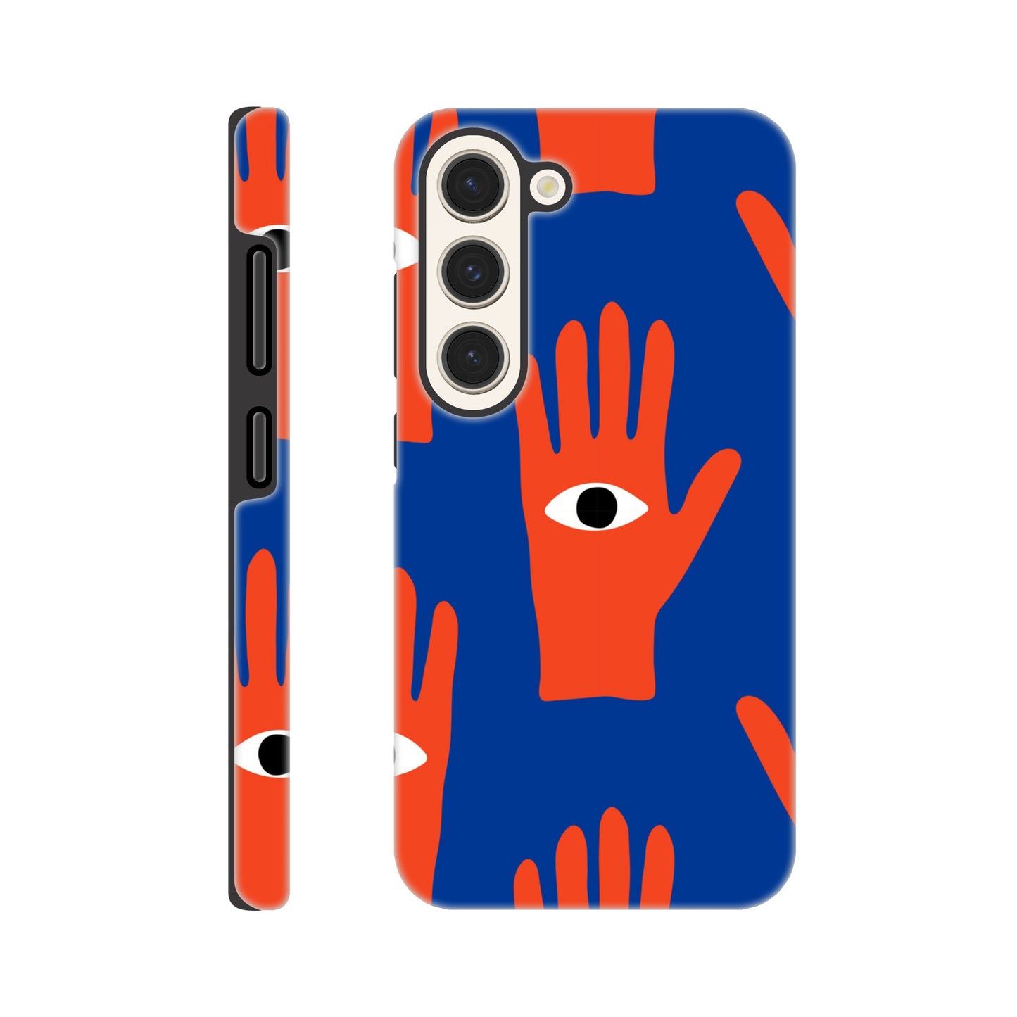 Hand Eyes - Phone Tough Case Galaxy S23 Phone Case Globally Fulfilled