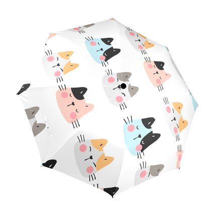 Cat Faces - Semi-Automatic Foldable Umbrella