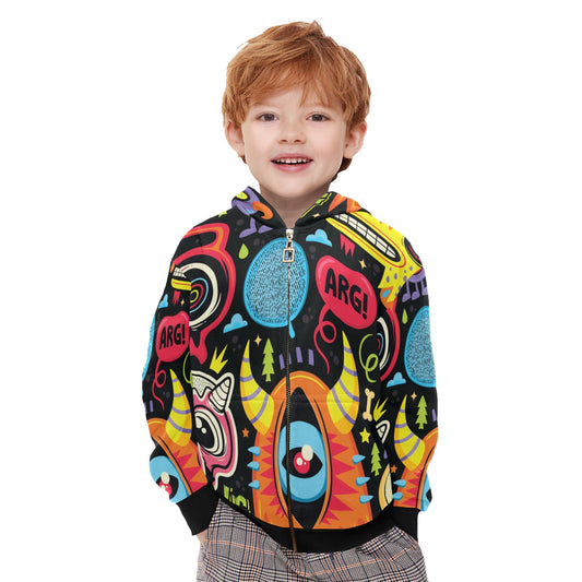 Monster Kids - Junior Boys Zip Up Hoodie