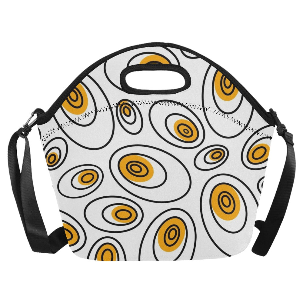 Abstract Eggs - Neoprene Lunch Bag/Large Neoprene Lunch Bag/Large Printed Offshore