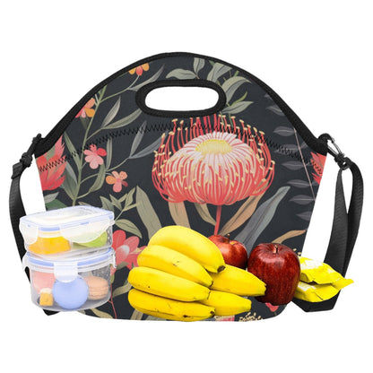 Australian Waratah Flower - Neoprene Lunch Bag/Large