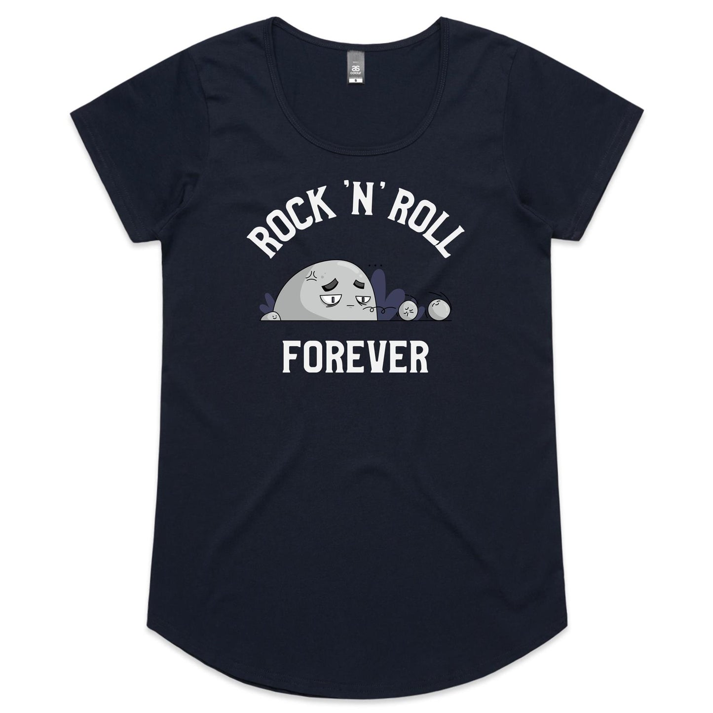 Rock And Roll Forever - Womens Scoop Neck T-Shirt