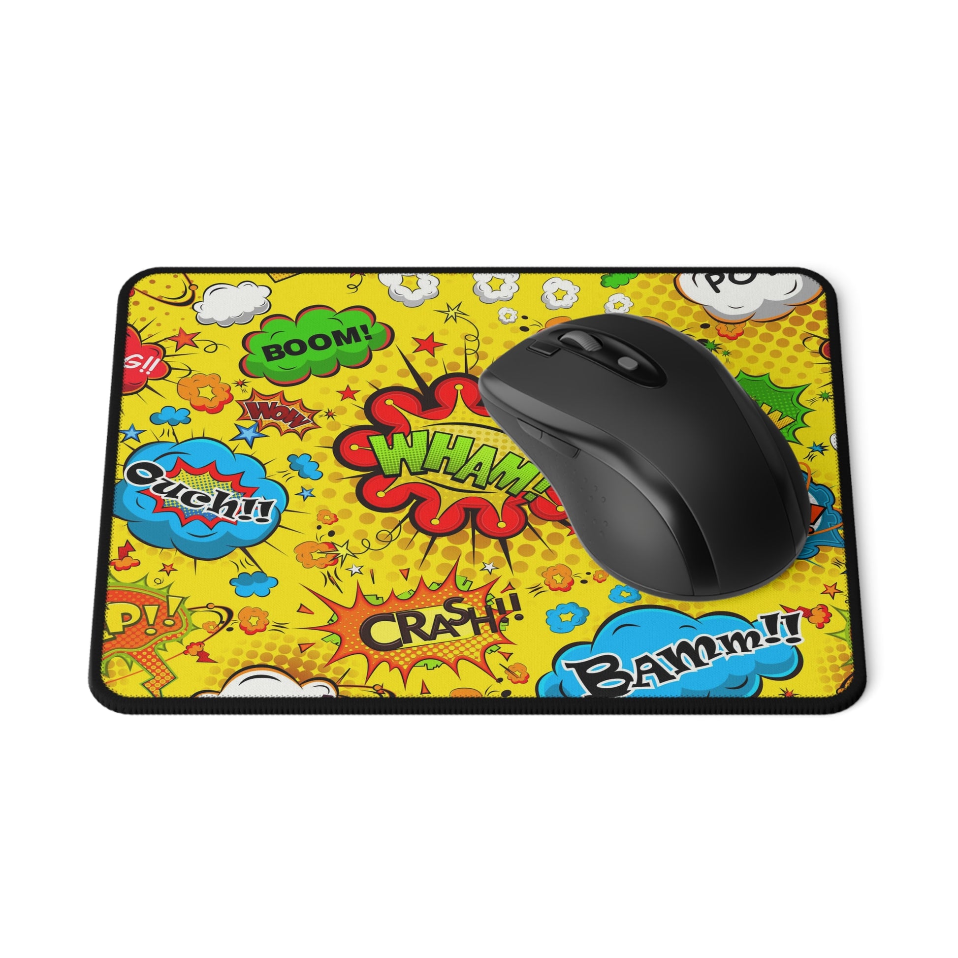 Comic Book Yellow - Non-Slip Mouse Pad Non-Slip Mouse Pad