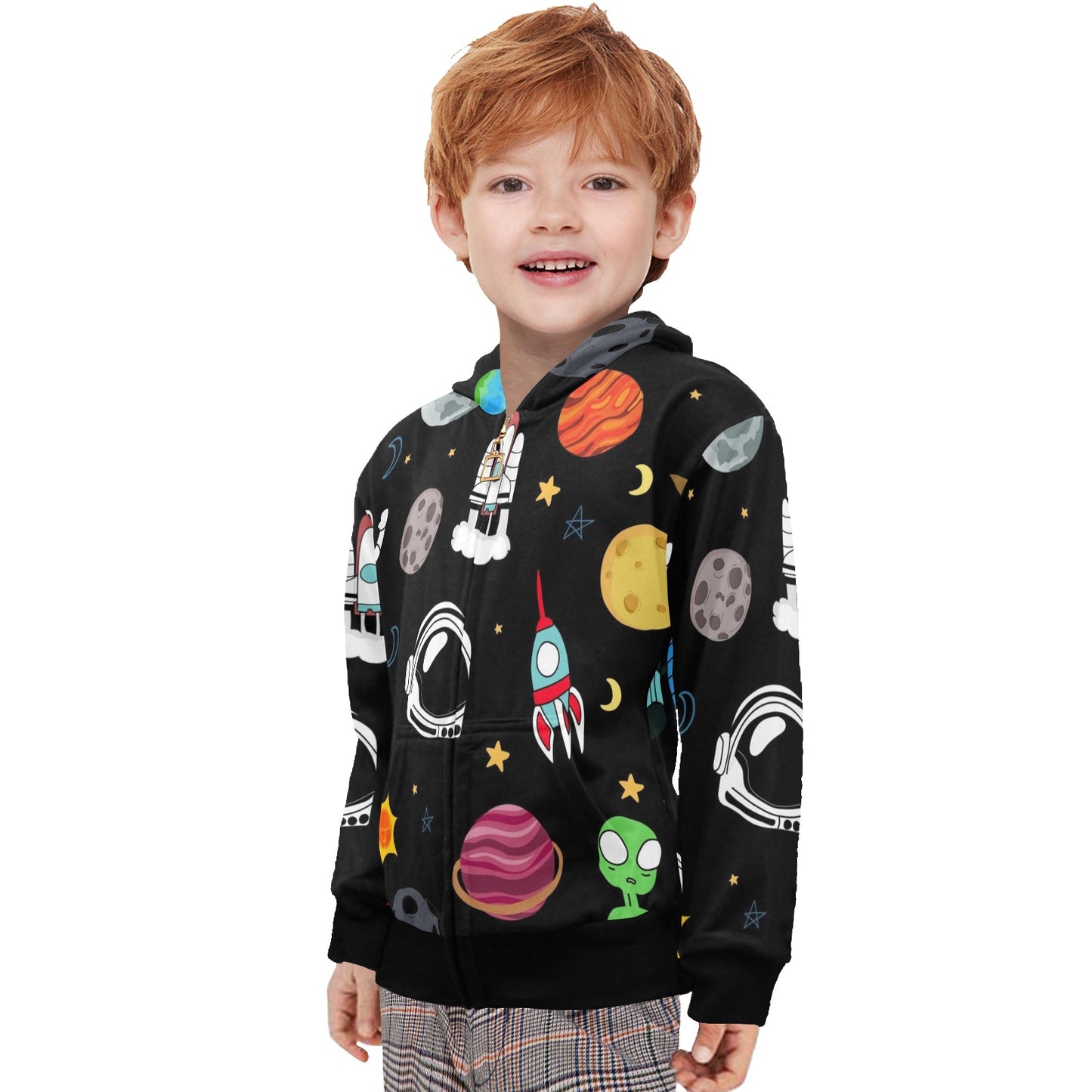 Kids Space - Junior Boys Zip Up Hoodie