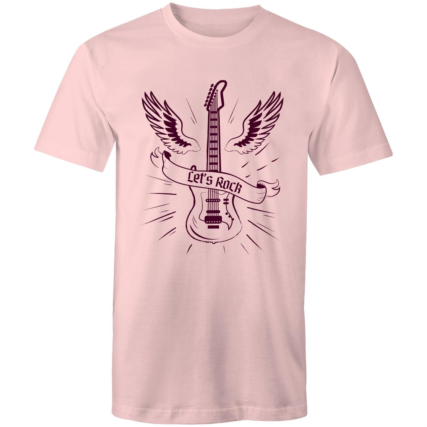 Let's Rock, Guitar - Mens T-Shirt