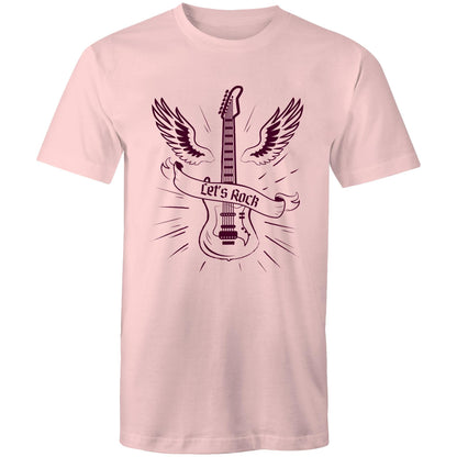 Let's Rock, Guitar - Mens T-Shirt