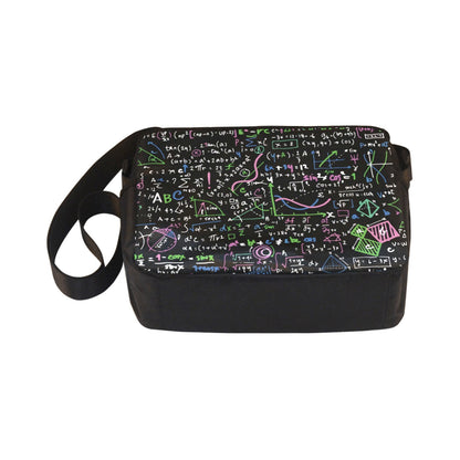 Equations In Green And Pink - Classic Cross-body Nylon Bag