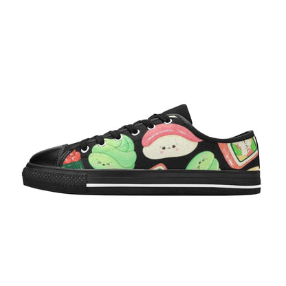 Happy Sushi - Women's Classic Canvas Shoes