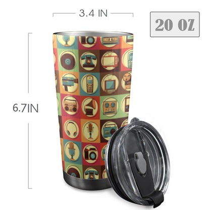 Retro Life - 20oz Travel Mug / Tumbler