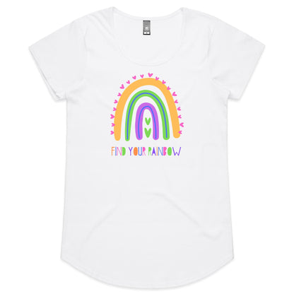 Find Your Rainbow - Womens Scoop Neck T-Shirt