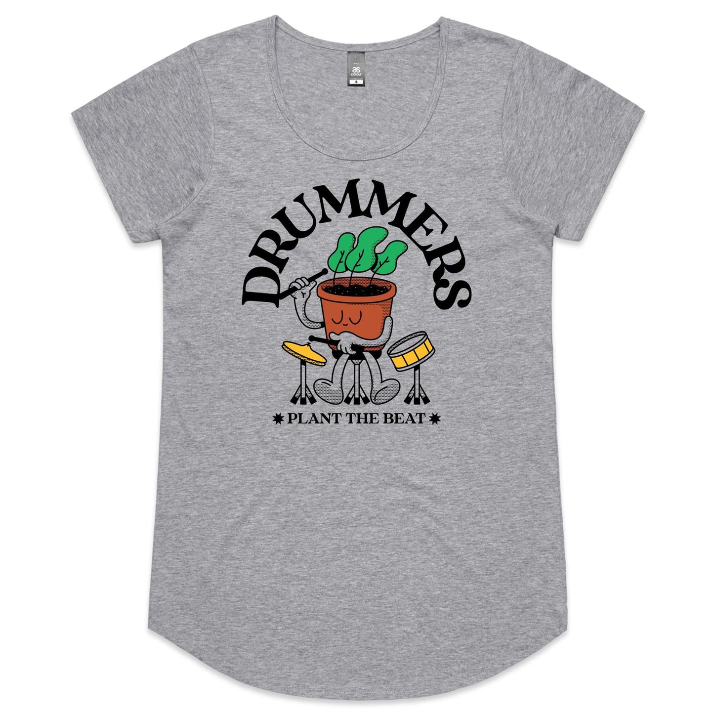 Drummers Plant The Beat - Womens Scoop Neck T-Shirt