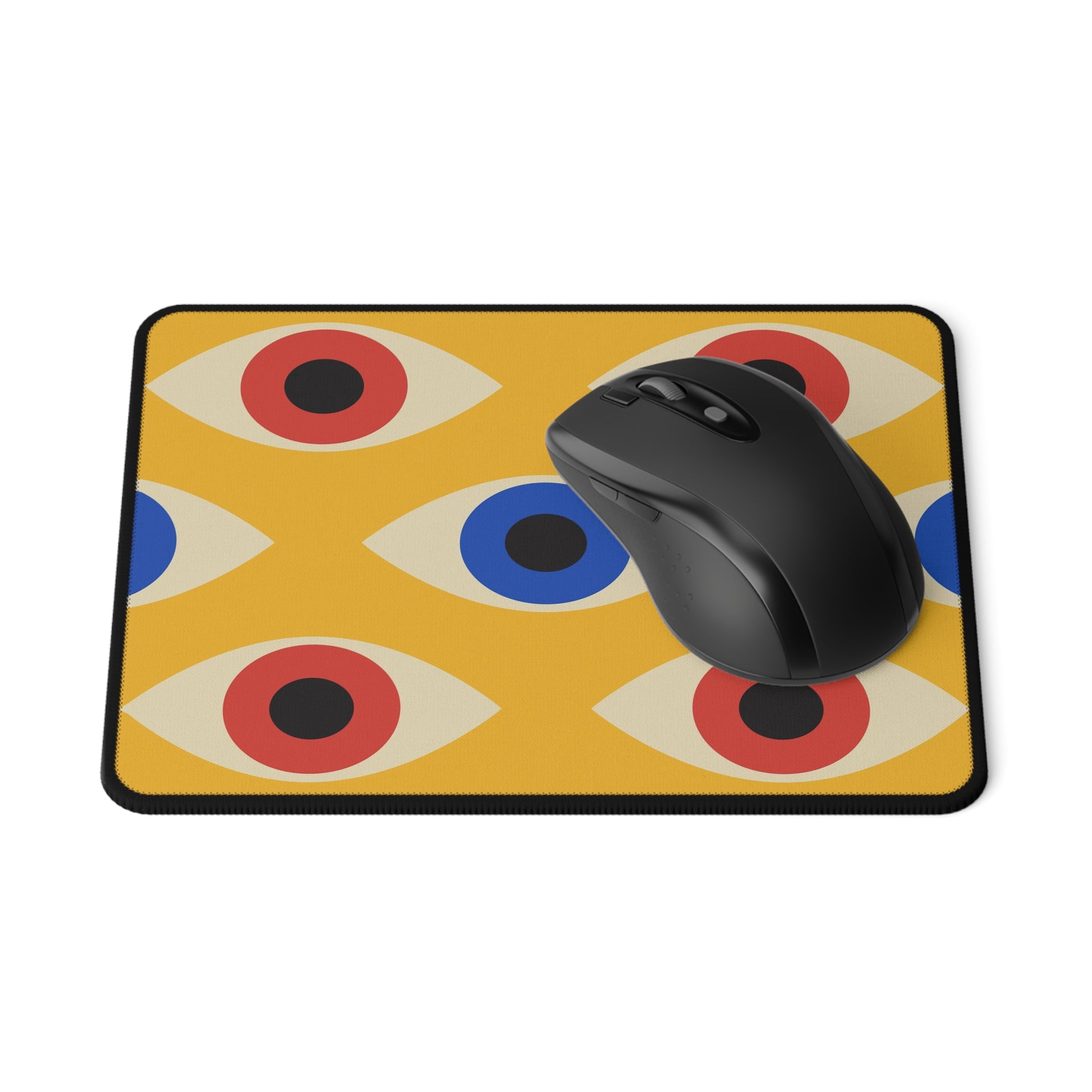 Eyes On Yellow - Non-Slip Mouse Pad Home Decor