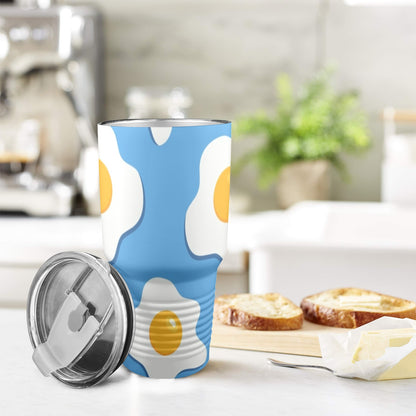 Fried Eggs - 30oz Insulated Stainless Steel Mobile Tumbler