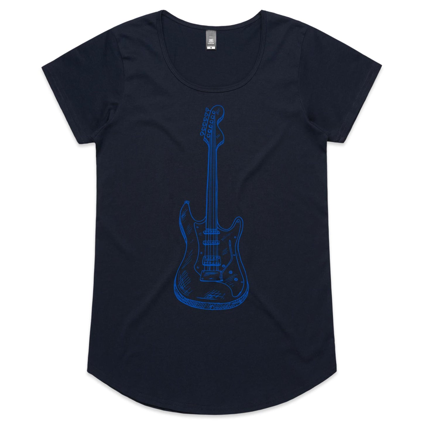 Guitar - Womens Scoop Neck T-Shirt