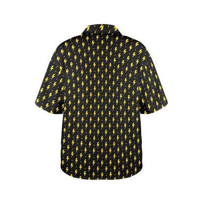 Yellow Lightning - Womens Hawaiian Shirt