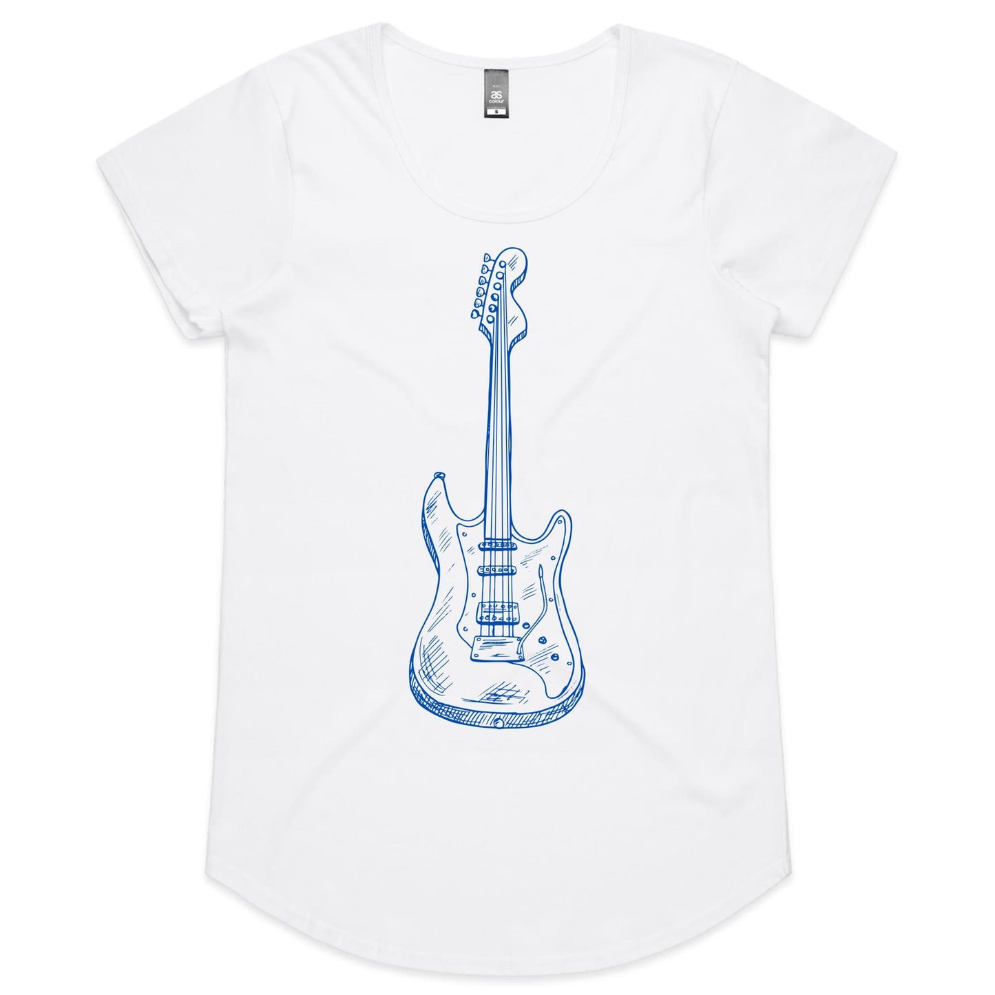 Guitar - Womens Scoop Neck T-Shirt