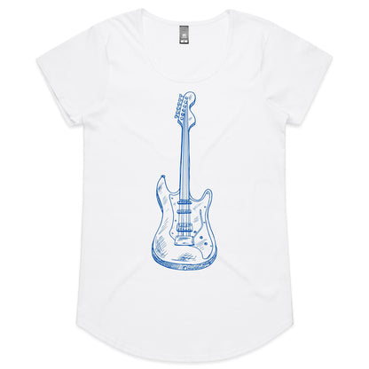 Guitar - Womens Scoop Neck T-Shirt