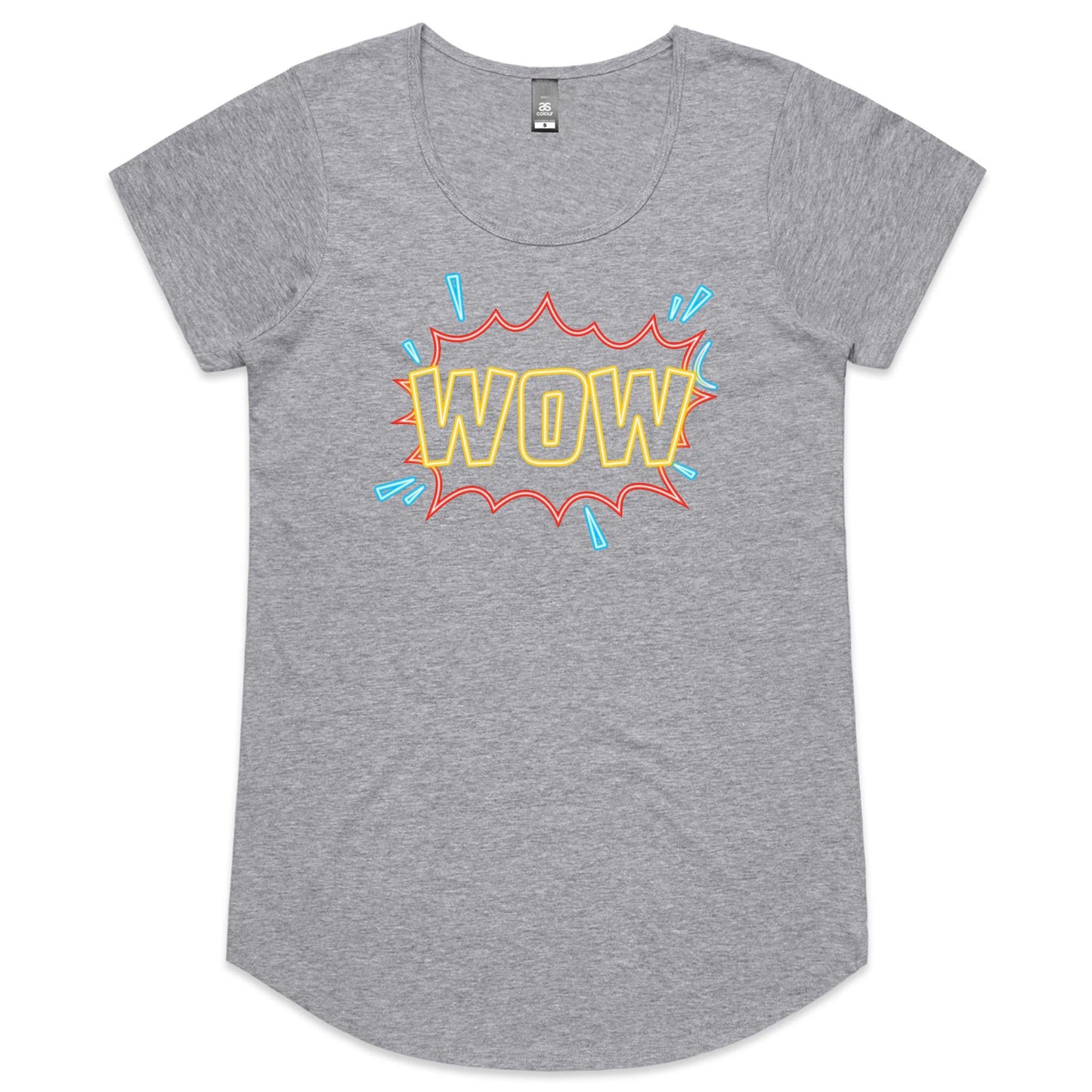 Wow, Comic Book - Womens Scoop Neck T-Shirt