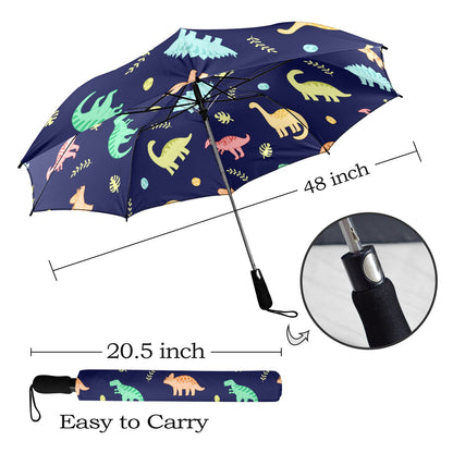 Dinosaurs - Semi-Automatic Foldable Umbrella Semi-Automatic Foldable Umbrella